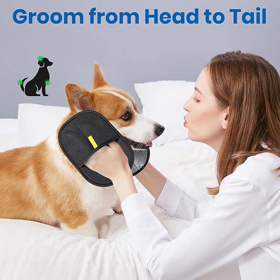 FurGuard™ Dual-Sided Pet Hair Removal Gloves – Gentle Grooming, Maximum Clean