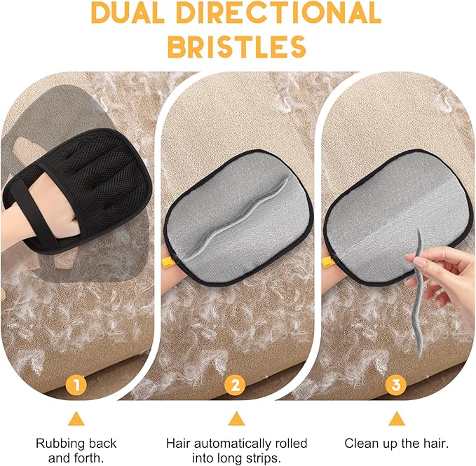 FurGuard™ Dual-Sided Pet Hair Removal Gloves – Gentle Grooming, Maximum Clean